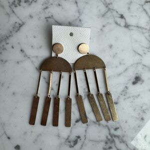 Gold/Brass Dangle Earrings